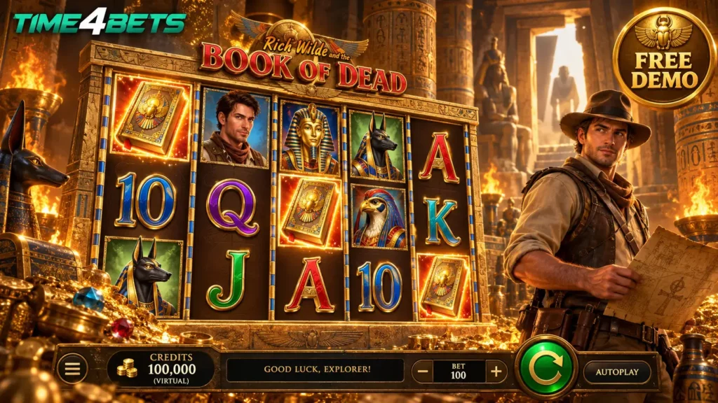 time4betuae book of dead demo
