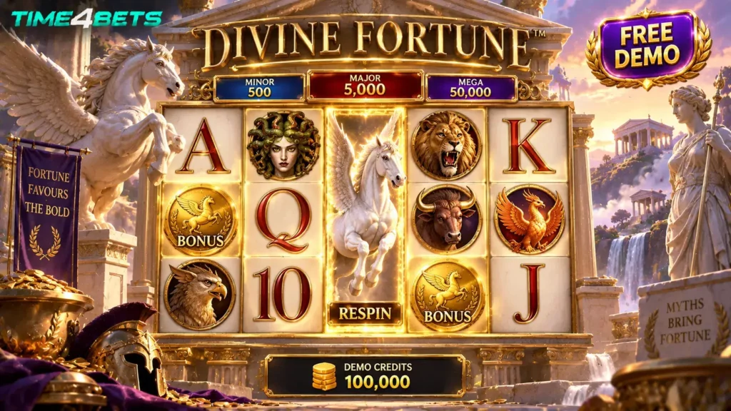 time4betuae divine fortune demo