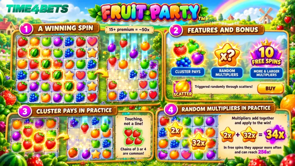 time4betuae fruit party explaining