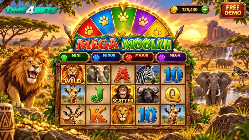 time4betuae mega moolah demo